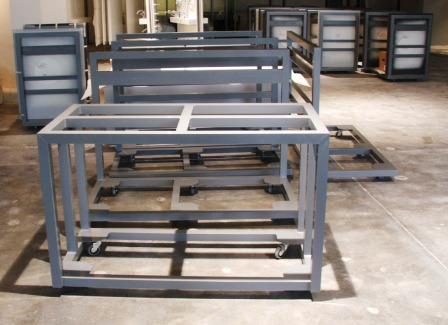 Aluminium trolleys Custom aluminium trolleys, fabricated to customers' specs