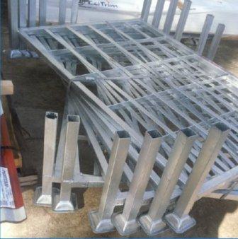 Industrial pallet racks, made to customer specifications