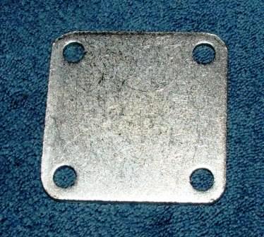 Galvanized square plates with holes