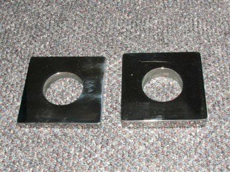 Laser cut to size metal plates with holes