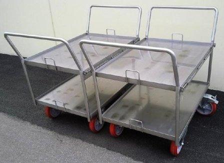 Stainless steel trolleys, Canberra, ACT Custom fabricated stainless steel transporters- Canberra