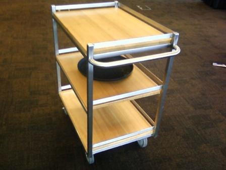 Custom manufactured executive conference room trolley