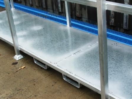 Galvanised steel frame, made to order