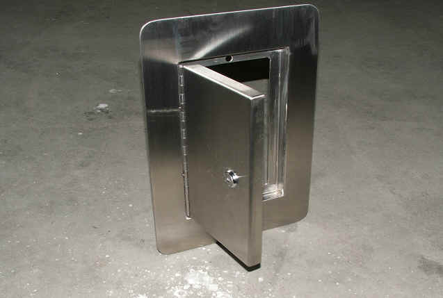 Custom fabricated stainless steel enclosure
