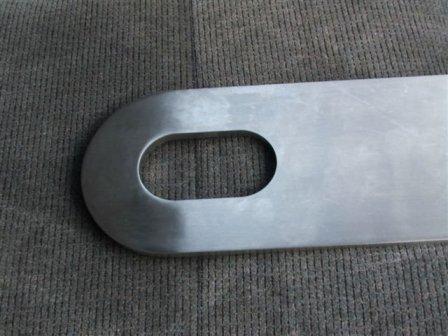 Custom manufactured stainless steel plate