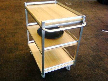 Custom made stainless steel conference trolley