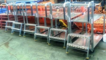 Custom made to order warehouse picking trolley